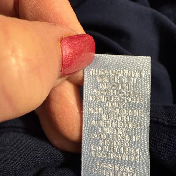 ❤️SUMMER PATRIOTIC/STARS FIREWORKS CASUAL NAVY TOP 1X - Picture 7 of 8